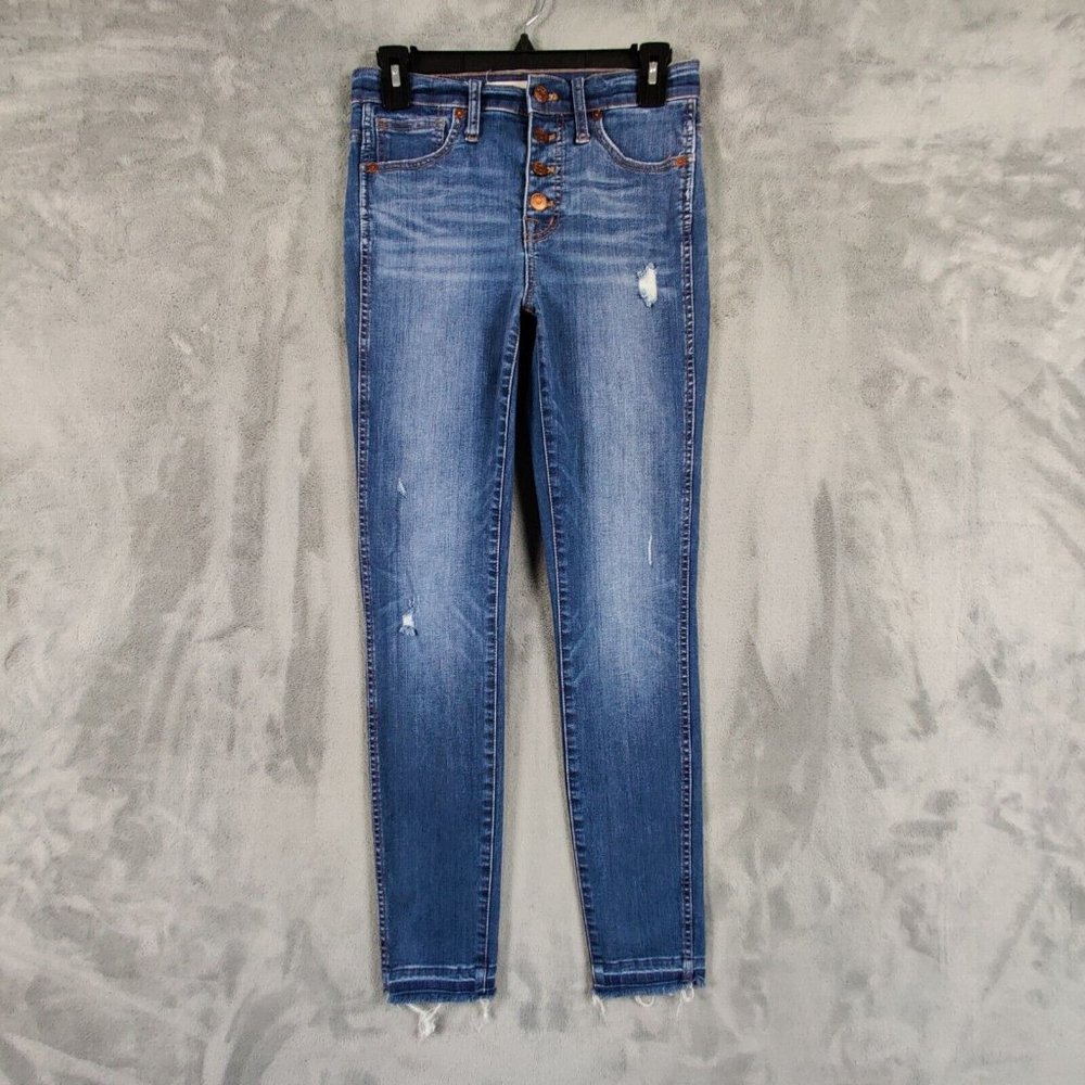 Madewell Blue High-Rise Skinny Jeans
